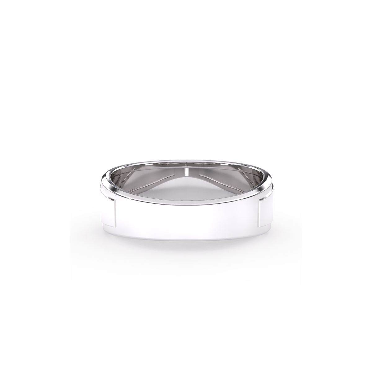 Half Eternity Two Row Diamond Wedding Band